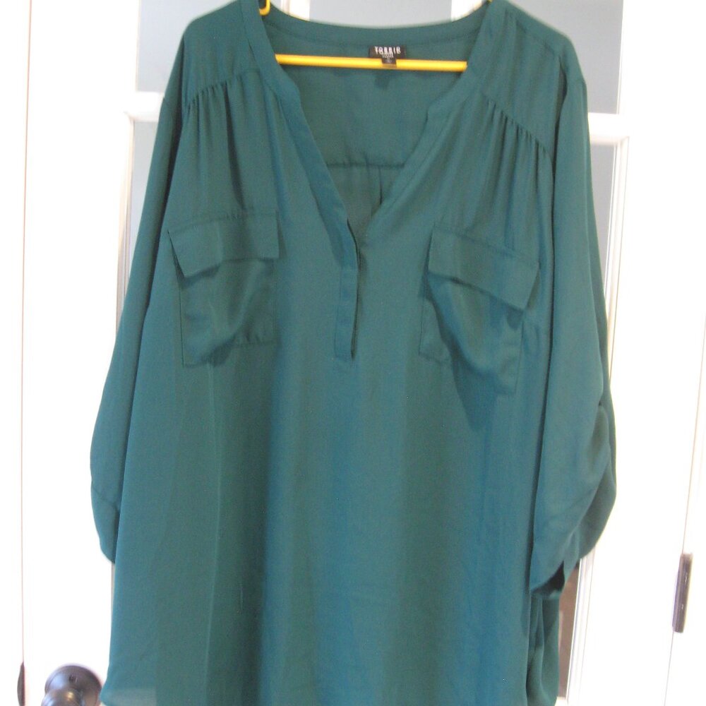 Torrid Hunter Green Blouse